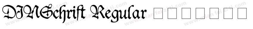 DINSchrift Regular 3字体转换